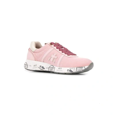 Shop Premiata Women's Pink Polyamide Sneakers