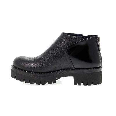 Shop Pollini Women's Black Leather Ankle Boots
