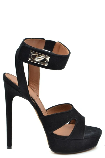 Shop Givenchy Women's Black Suede Sandals