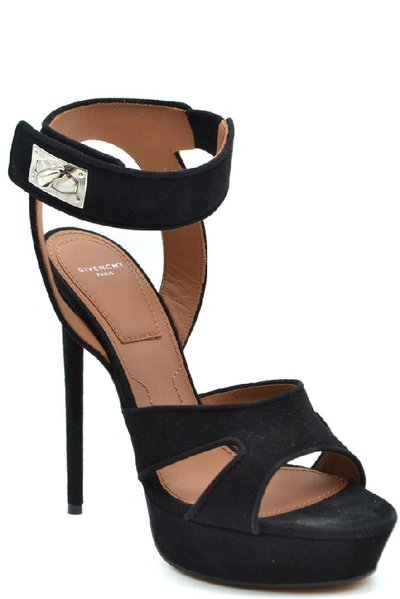 Shop Givenchy Women's Black Suede Sandals