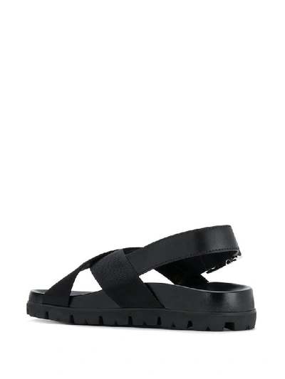 Shop Prada Women's Black Polyamide Sandals