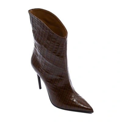 Shop Aldo Castagna Women's Brown Leather Ankle Boots