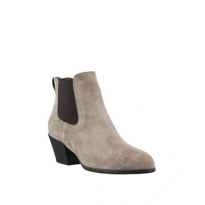 Shop Hogan Women's Brown Suede Ankle Boots