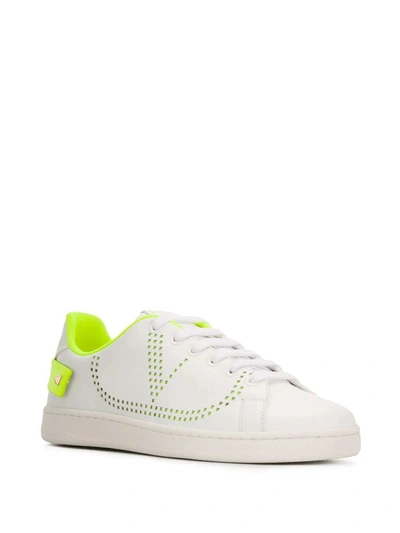 Shop Valentino Women's White Leather Sneakers