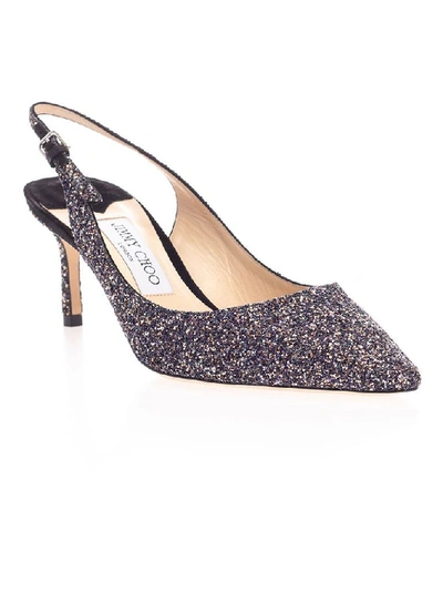 Shop Jimmy Choo Women's Purple Glitter Pumps