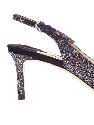 Shop Jimmy Choo Women's Purple Glitter Pumps