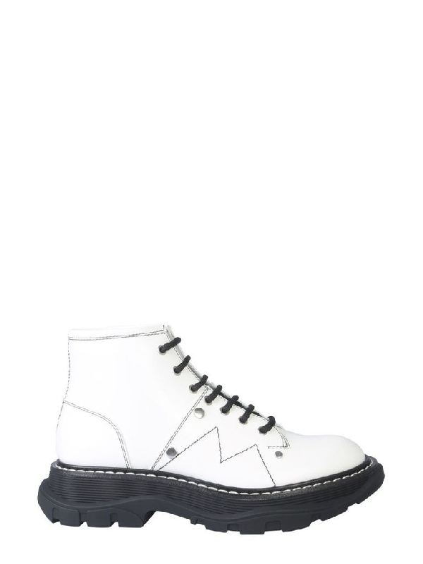 alexander mcqueen white boots