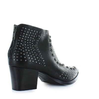 Shop Lemaré Women's Black Leather Ankle Boots