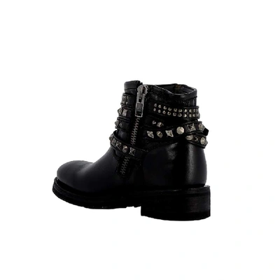 Shop Ash Women's Black Leather Ankle Boots