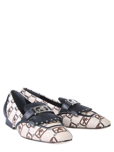 Shop Alberta Ferretti Women's Multicolor Cotton Loafers