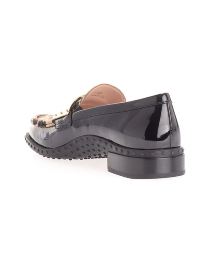 Shop Tod's Women's Black Leather Loafers