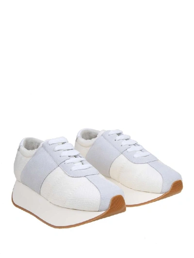 Shop Marni Women's White Leather Sneakers