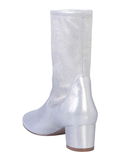 Shop Stuart Weitzman Women's Silver Ankle Boots