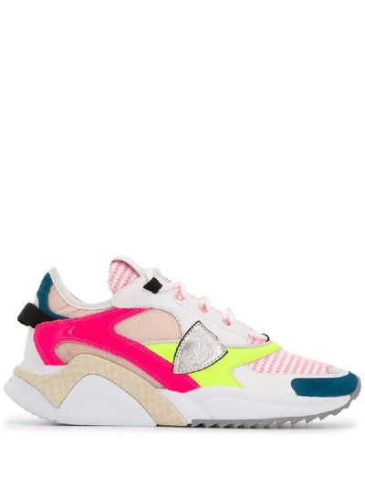 Shop Philippe Model Women's Multicolor Leather Sneakers