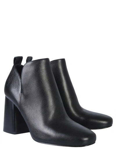 Shop Michael Kors Women's Black Leather Ankle Boots