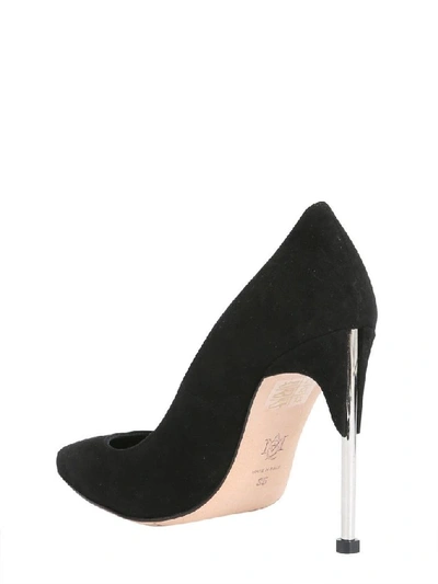 Shop Alexander Mcqueen Women's Black Leather Pumps