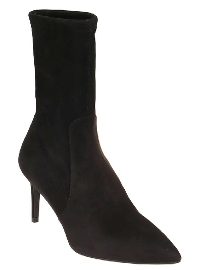 Shop Stuart Weitzman Women's Black Suede Ankle Boots