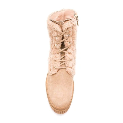 Shop Tod's Women's Beige Suede Ankle Boots