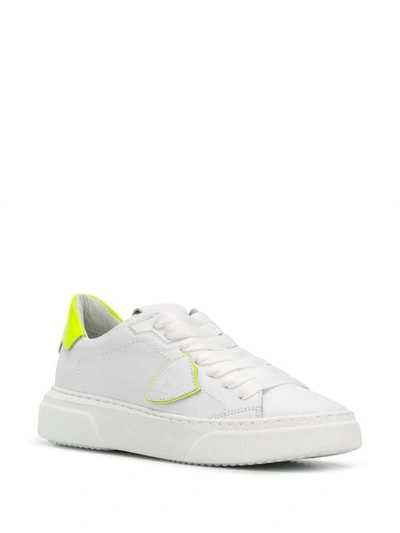 Shop Philippe Model Women's White Leather Sneakers