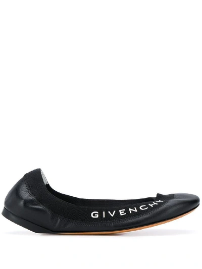 Shop Givenchy Women's Black Leather Flats