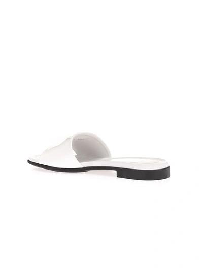 Shop Prada Women's White Leather Sandals