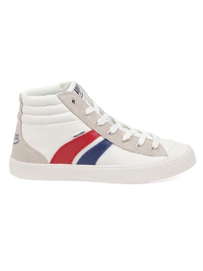 Shop Palladium Women's White Fabric Hi Top Sneakers