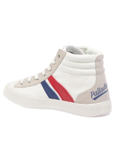 Shop Palladium Women's White Fabric Hi Top Sneakers