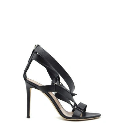Shop Giuseppe Zanotti Design Women's Black Leather Sandals