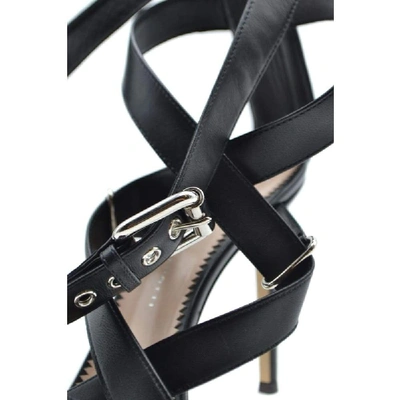 Shop Giuseppe Zanotti Design Women's Black Leather Sandals