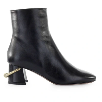 Shop L'autre Chose Women's Black Leather Ankle Boots