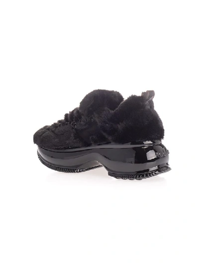 Shop Hogan Women's Black Leather Sneakers