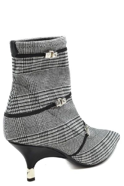 Shop Giuseppe Zanotti Design Women's Grey Fabric Ankle Boots