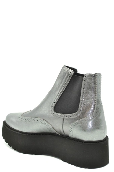 Shop Hogan Women's Silver Leather Ankle Boots