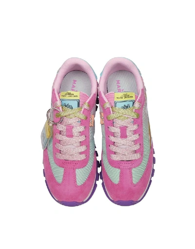 Shop Marc Jacobs Women's Pink Polyamide Sneakers