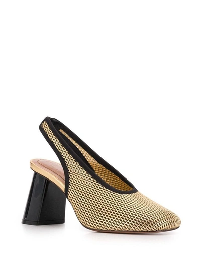 Shop Marni Women's Gold Leather Heels