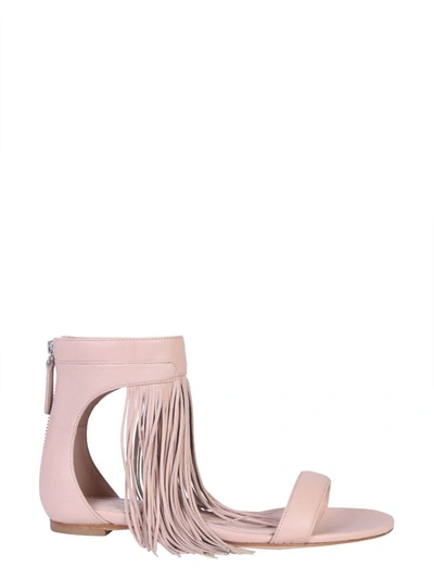 Shop Alexander Mcqueen Women's Pink Leather Sandals