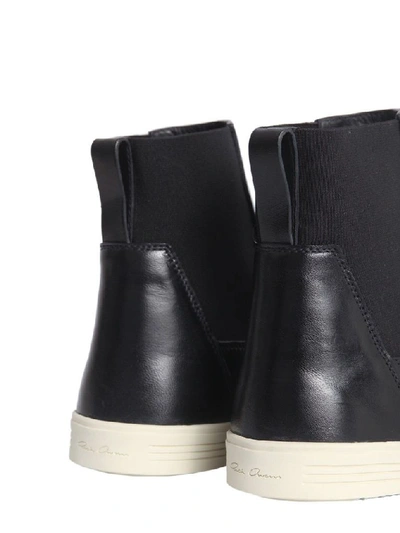 Shop Rick Owens Women's Black Leather Ankle Boots