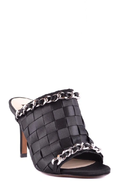 Shop Pinko Women's Black Leather Sandals