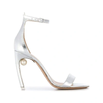 Shop Nicholas Kirkwood Women's Silver Leather Sandals