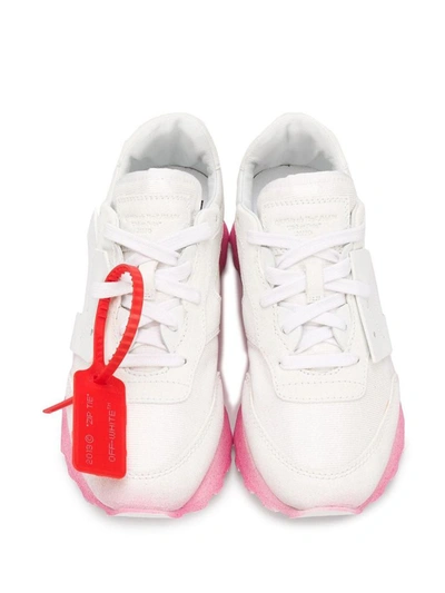 Shop Off-white Women's White Leather Sneakers