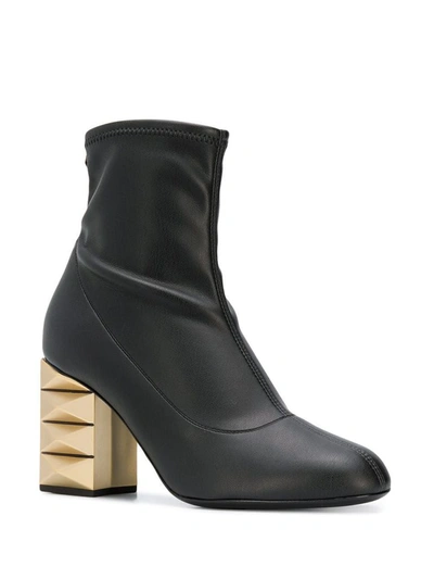 Shop Giuseppe Zanotti Design Women's Black Leather Ankle Boots