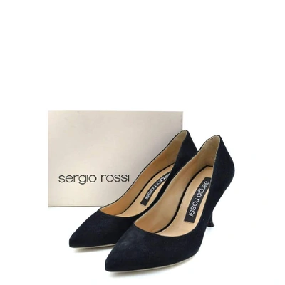 Shop Sergio Rossi Women's Black Suede Heels
