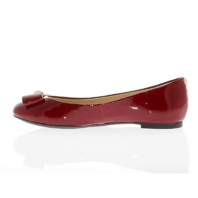 Shop Guess Women's Red Leather Flats