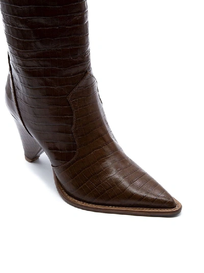 Shop Aldo Castagna Women's Brown Leather Boots