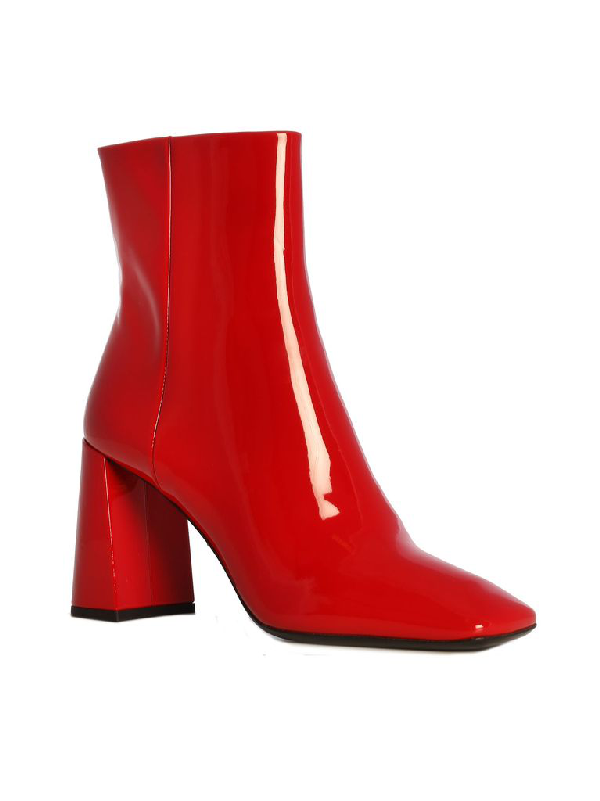 prada red patent leather shoes