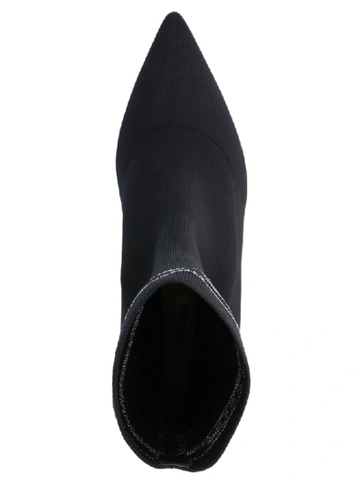 Shop Miu Miu Women's Black Polyamide Ankle Boots