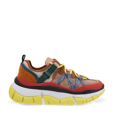 Shop Chloé Women's Multicolor Leather Sneakers