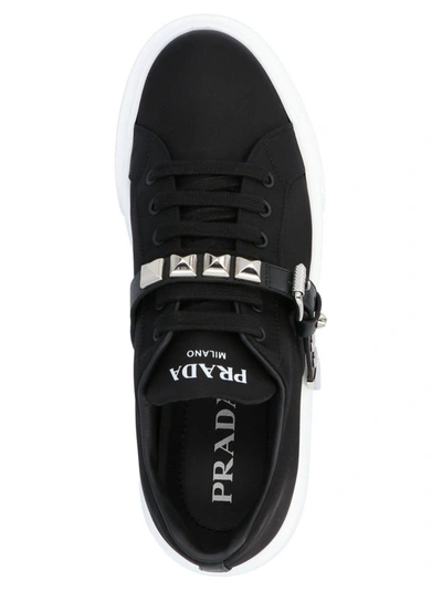 Shop Prada Women's Black Polyamide Sneakers