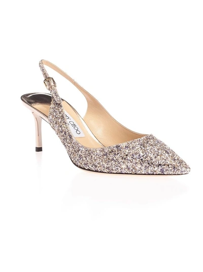 Shop Jimmy Choo Women's Silver Glitter Pumps