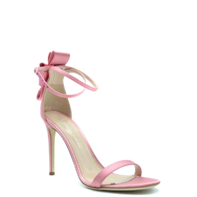 Shop Giuseppe Zanotti Design Women's Pink Fabric Sandals
